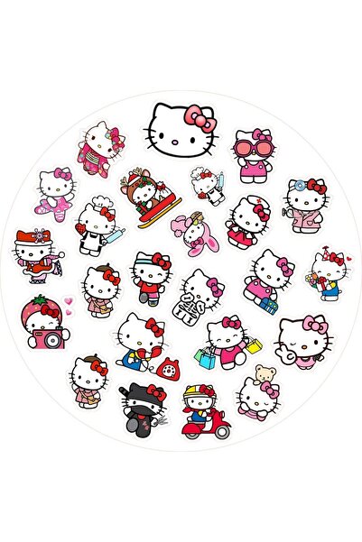 Ceres Studio Mini Sanrio Hello Kitty Sticker Seti 4 Parça 56 Adet Etiket