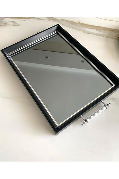Mirsa Global Mirrored Tray, Luxury Tea Tray, Presentation Tray, Engagement Tray, Tea Coffee Presentation Tray