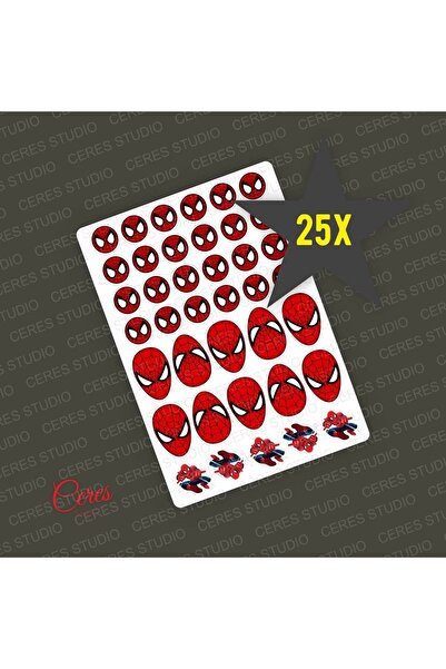 Ceres Studio Spiderman Sticker - (Kırtasiyeler ve Hediyelik İçin) 25 Sayfa
