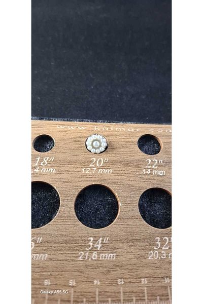 KULMAÇ AKSESUAR Pearl Stone Button (Series of 6)