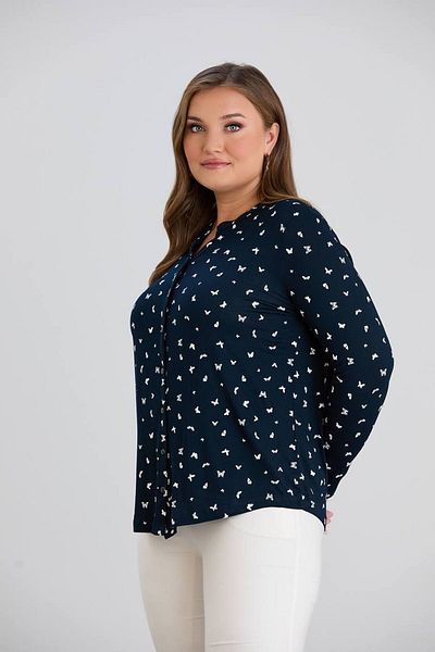 wearon tekstil Women Viscos Fabric Mother Large Size Shirt Combed