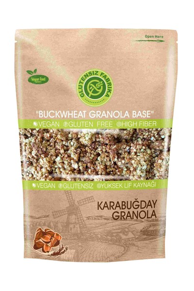 GLUTENSİZ FABRİKA Oat & Buckwheat Granola 300 g (Gluten Free & Vegan)