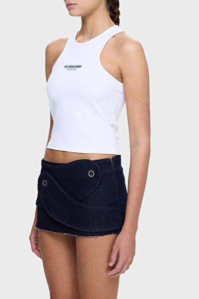 LES BENJAMINS Λεπτή εφαρμογή με λαιμόκοψη με λογότυπο TOP LB25SSUNLFUTN