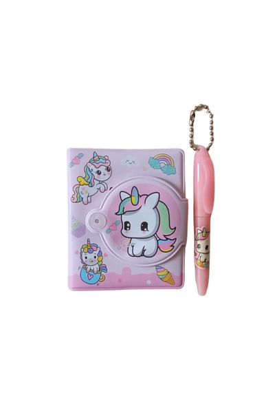 joyland Mini Notebook with Pen 1 - Unicorn Figured