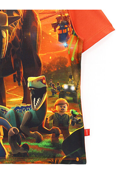 DobaKids Dinosaur Themed Playstation 4 Xbox Nintendo Game Lego Jurassic World 2 3D Printed Children's T-shirt