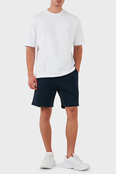 LES BENJAMINS Βαμβακερό λογότυπο Regular Fit Κοντό Ανδρικό ΚΟΝΤΟ LB24SSCLAMUSO