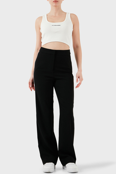 LES BENJAMINS Βαμβακερό λεπτό γιακά με λογότυπο Top TOP LBNOOSESSFUTN