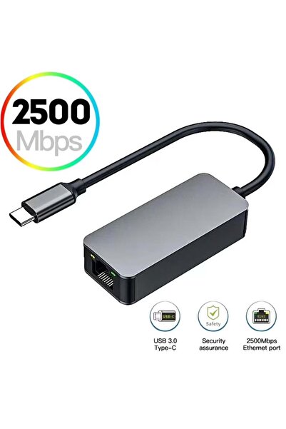 İMEXTECH BİLİŞİM BURADA ZR621 TYPE-C GEN1 2,5G ETHERNET ÇEVİRİCİ