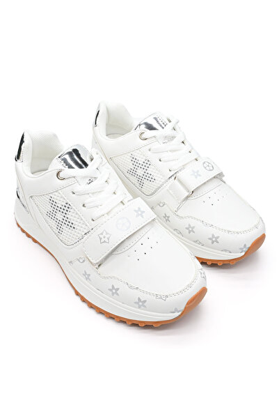 Tmall Pantofi sport De dama ,cu insertii de plasa,D1342, Alb