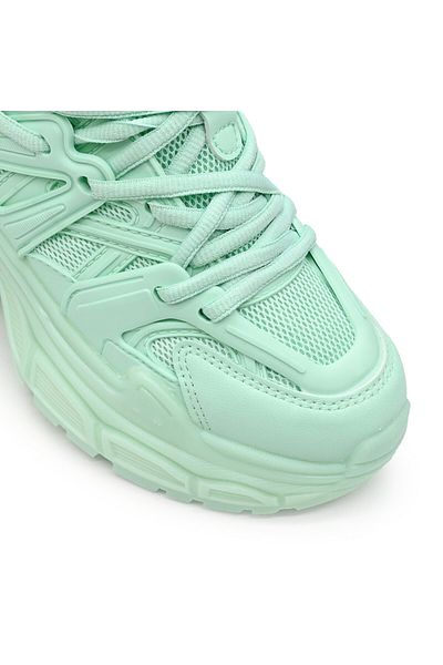 Tmall Pantofi sport pentru femei, cu inserții de plasă, D1343, verde deschis