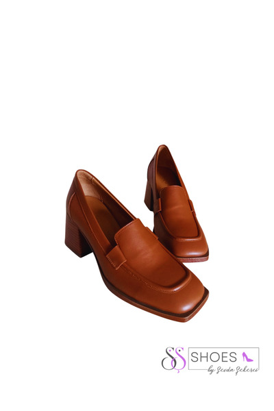 Sevda Şekerci Hakiki Deri Taba Ayakkabı