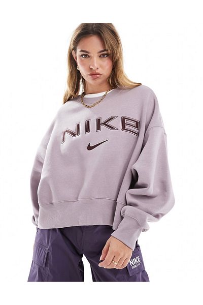 Nike Sportswear Phoenix Fleece Oversized Crew-Neck Logo Women's Sweatshirt Ndd Sport