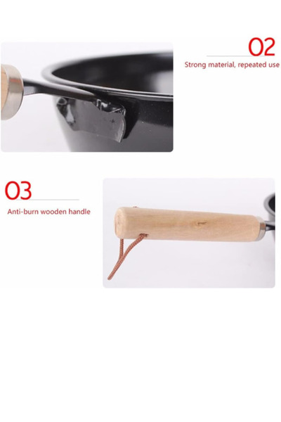 Generic Charcoal starter pot barbeque BBQ grill with wood handle portal