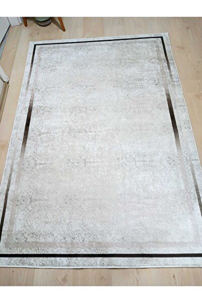 Ardizayn Kahve - Bej, Pamuk Dokuma Taban, Kaymaz, Yıkanabilir Mutfak Halısı