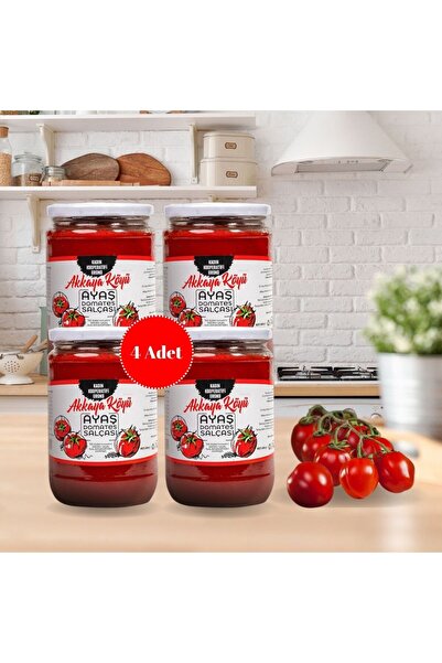 Ayaş Akkaya Domates Salçası Ayaş Akkaya Kooperatifi Domates Salçası 680 G 4 Adet