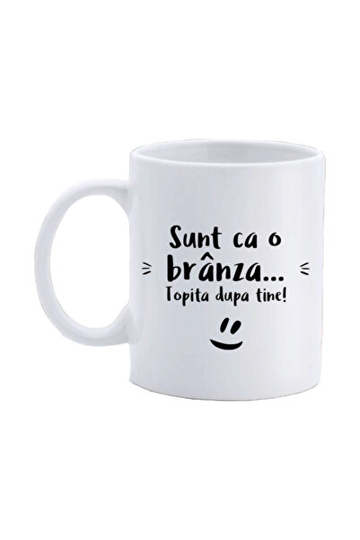 OEM Cană albă personalizată, Sunt ca brânza..., INOVATIX®. 330ml