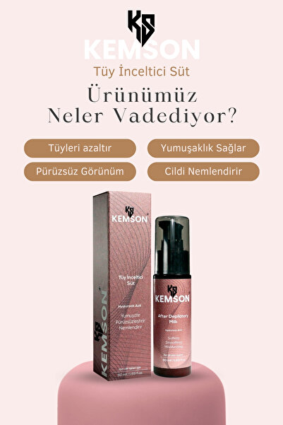 KEMSON Tüy İnceltici Süt Isırgan Otu Özlü Ağda Ve Epilasyon Sonrası Için Kullanıma Uygundur