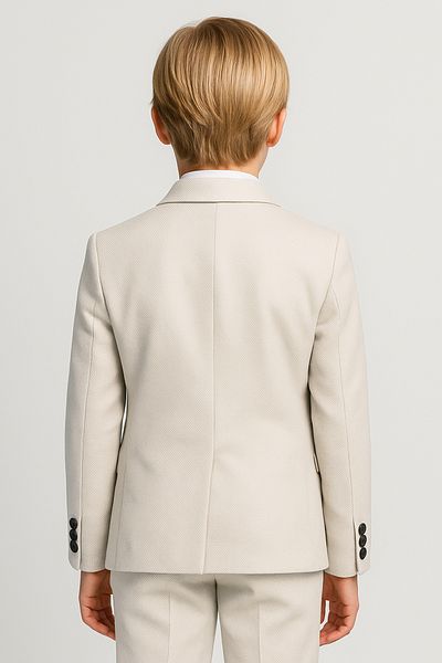 SIRRI Boy's Beige 4 Piece Suit - Age 1-12