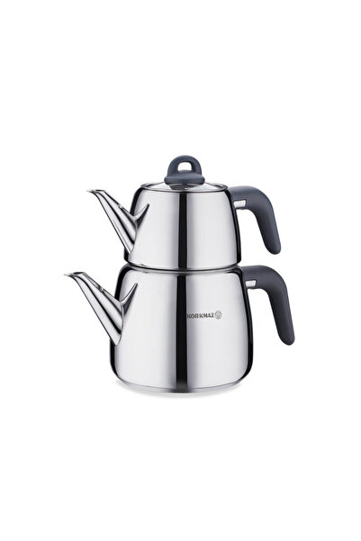 KORKMAZ Bella füme çaydanlık takımı