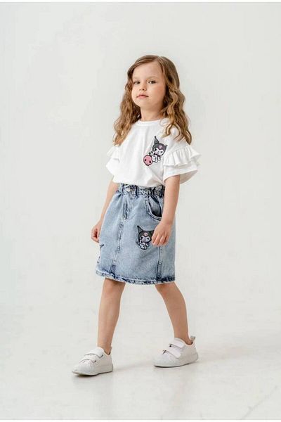 lilnest Girl Kuromi Skirt T-Shirt Set