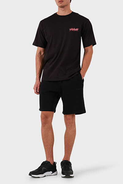 LES BENJAMINS Βαμβακερό λογότυπο Regular Fit Κοντό Ανδρικό ΚΟΝΤΟ LB24SSCLAMUSO