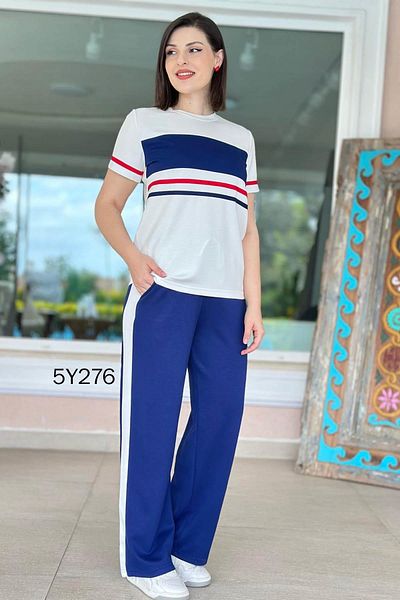 İnce Topuk Striped Modal Fabric Suit 5Y276