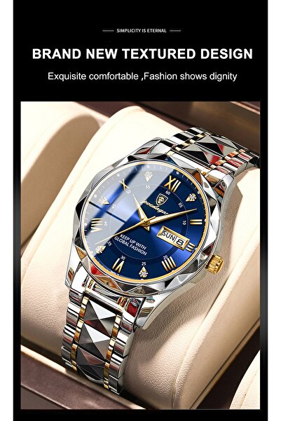 Z1 Home Orijinal POEDAGAR Paslanmaz Çelik Erkek Lüx 1. Sınıf Kol Saati