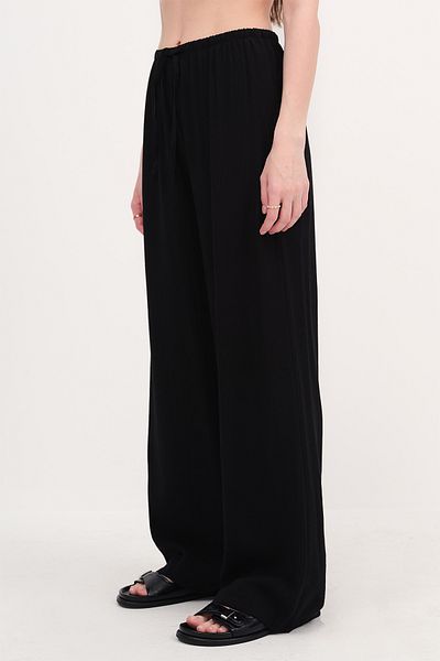 Addax Wide Leg Trousers with Tied Waistband Pn10450