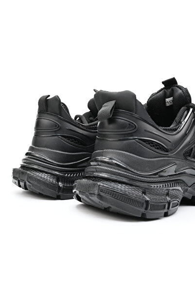 Tmall Pantofi sport pentru femei, cu inserții de plasă, D1343, negri