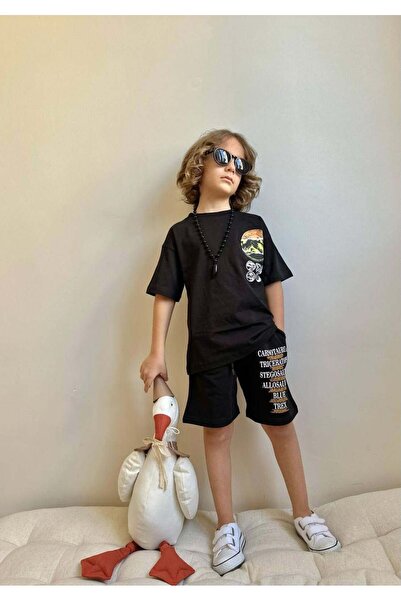 MİNİKO KİDS Хлопчачий комплект з шортами з малюнком «Парк Юрського періоду»