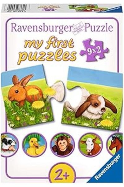 RAVENSBURGER 9x2 Piece Puzzle Animals