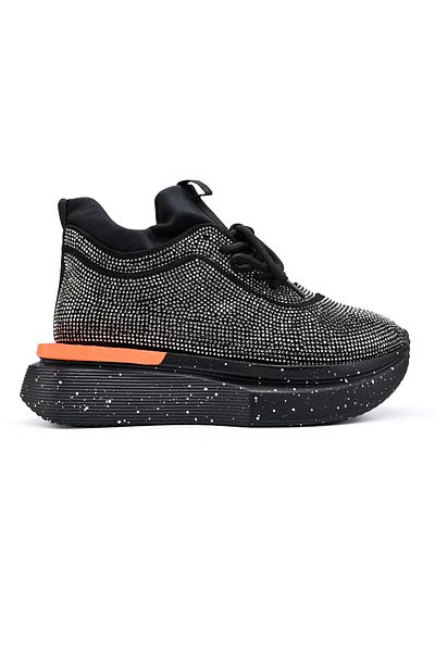 Tmall Women's Sports Shoes, Made Of Textile With Rhinestones, D1365, Gray