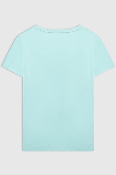 GAP Γυναικείο μπλουζάκι V-SS Fav V Solid