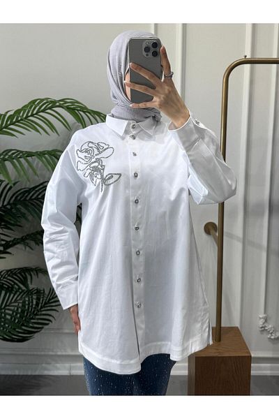 Ghisa Roses Embroidered Shirt