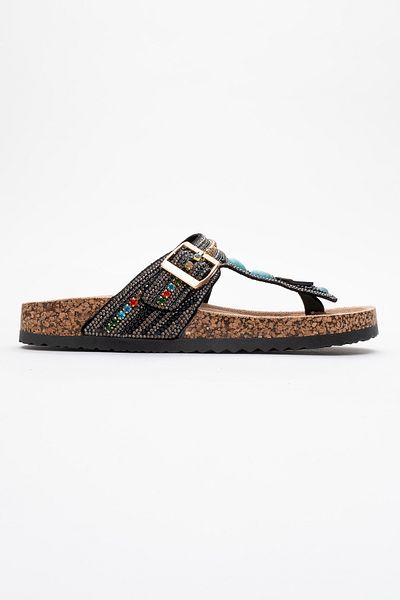 Ataköy Ayakkabı Women's Stone Flip Flops
