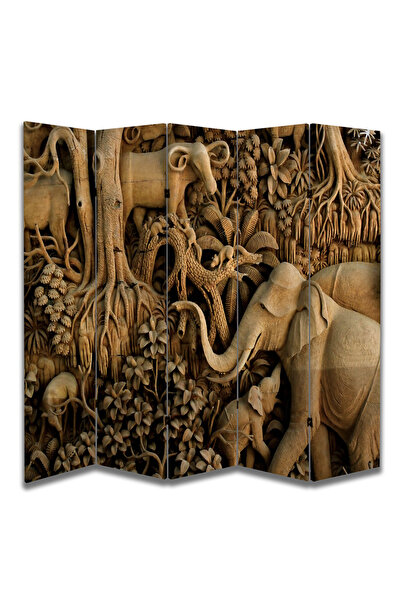 dbsanat Doğa Temalı Özel Tasarım Paravan Room Divider 180 x 200 cm
