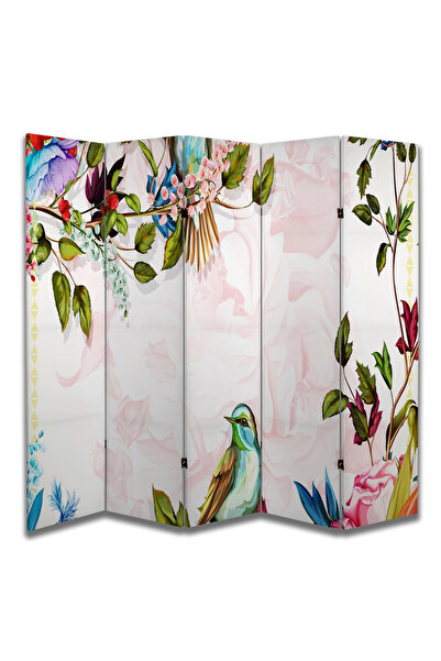 dbsanat Doğa Temalı Özel Tasarım Paravan Room Divider 180 x 200 cm