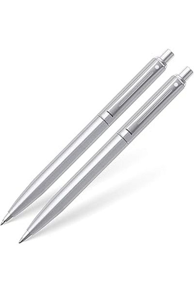 Mu Art Sheaffer 323-9 Sentinel Ballpoint Pen & Versatil Pen Set Chrome