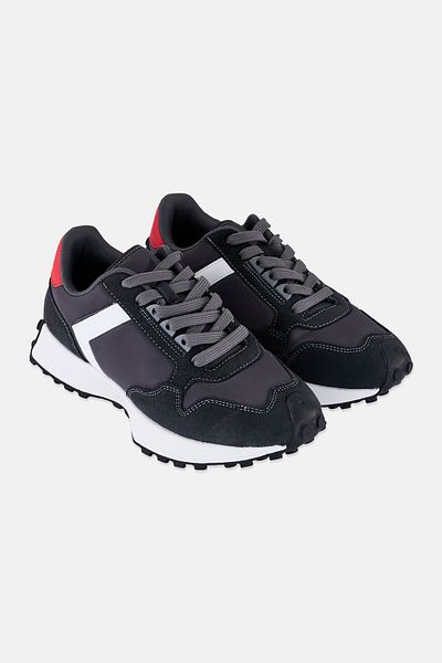 Tapout Men Brand Logo Lace Up Outdoors Shoes, Multicolor