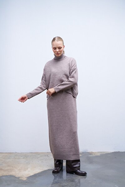 QANU Mink Ayben Knitwear Dress