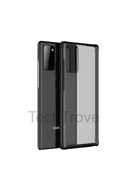 TechTrove Samsung Galaxy Note 20 Kılıf Extra Korumalı Arkası Şeffaf Slikon Kapak
