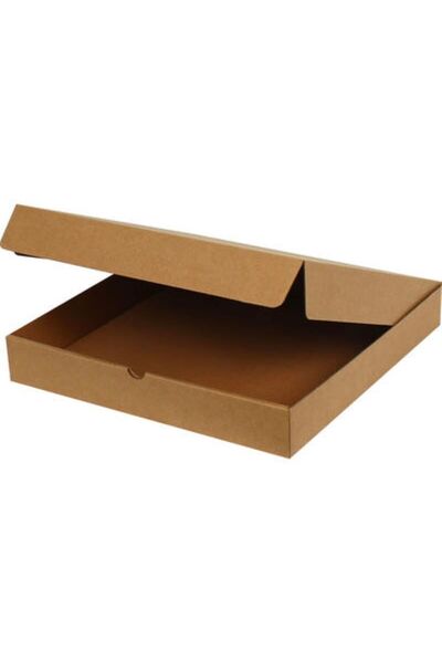 Genel Markalar 5'li 40x40x5cm Kutu - Pizza Kutusu - 3 Desi Kutu - Kraft - 5 Adet İç Kısmı Kraft Kolici Oluklu Muka