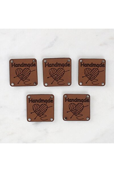 N&M STORE لورين كرافتس شعار جلدي مصنوع يدويًا 5 قطع - 1565