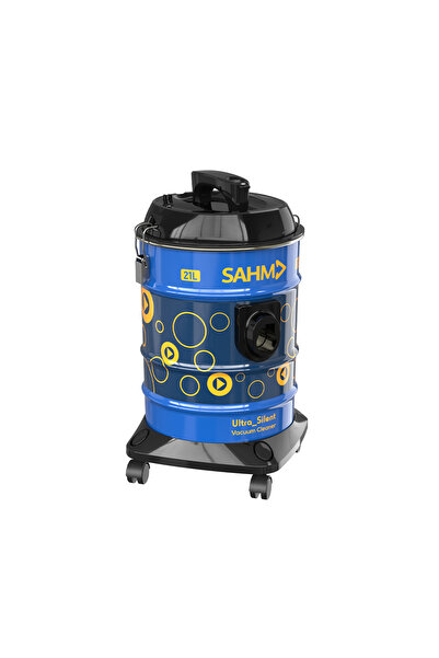 SAHM مكنسة كهربائية، سعة 21 لترًا، 2000 واط، SHM-21VSY، أزرق