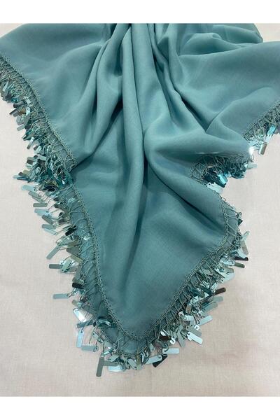 Çiğdem Tuhafiye Tığ Oyası Pullu Koyu Nil 357 Cenk Yazma 4 Kenar İşlemeli