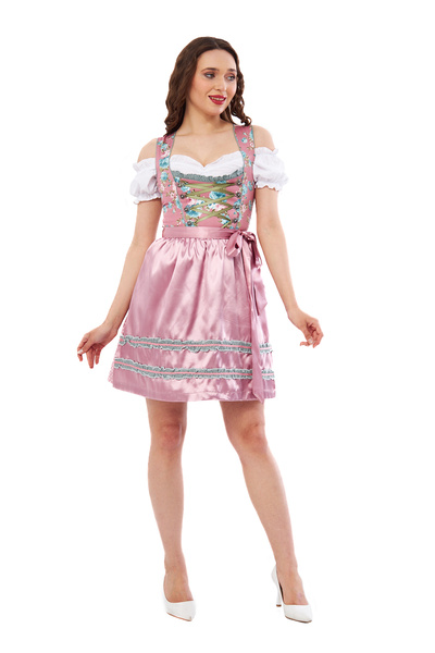 Exquisite Dirndl "Christa" Cotton Satin /authentic cultural quality clothing /Austria/Bavaria