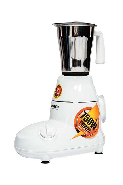 Nikai 3-In-1 Blender, 18000 RPM Turbo Motor, Durable ABS Body with Stainless Steel Blade And Jars