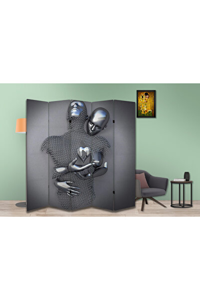 dbsanat İnsan Temalı Özel Tasarım Paravan Room Divider 180 x 200 cm