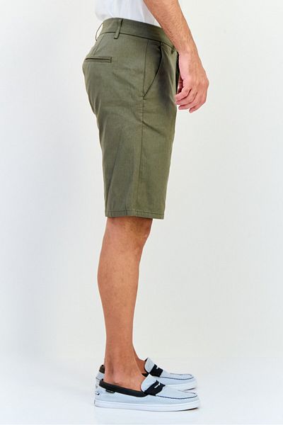 DeFacto Men Plain Chino Shorts, Olive