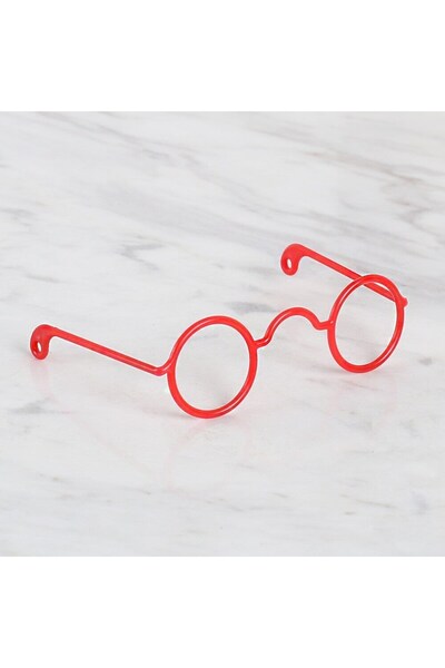 Twin Store Plastic Amigurumi Glasses Red